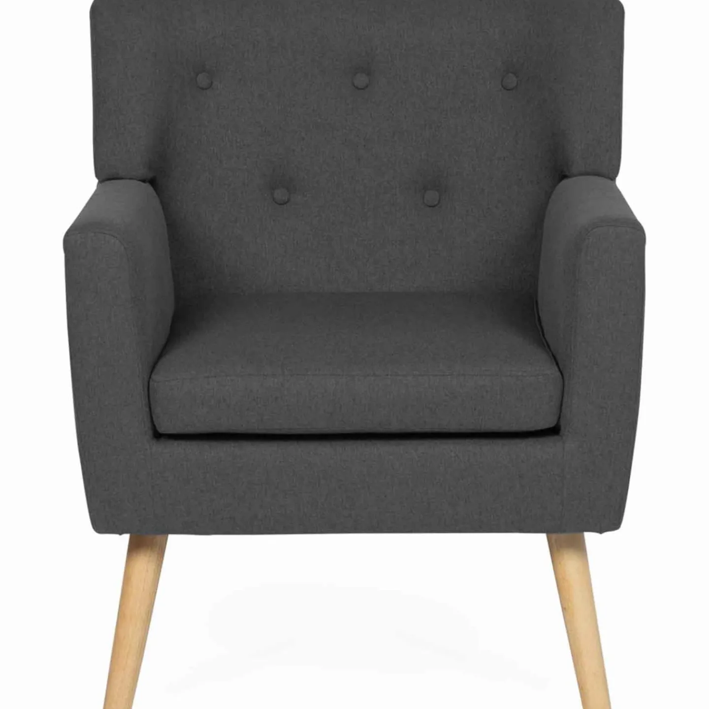 Fauteuil scandinave gris anthracite*IDMarket