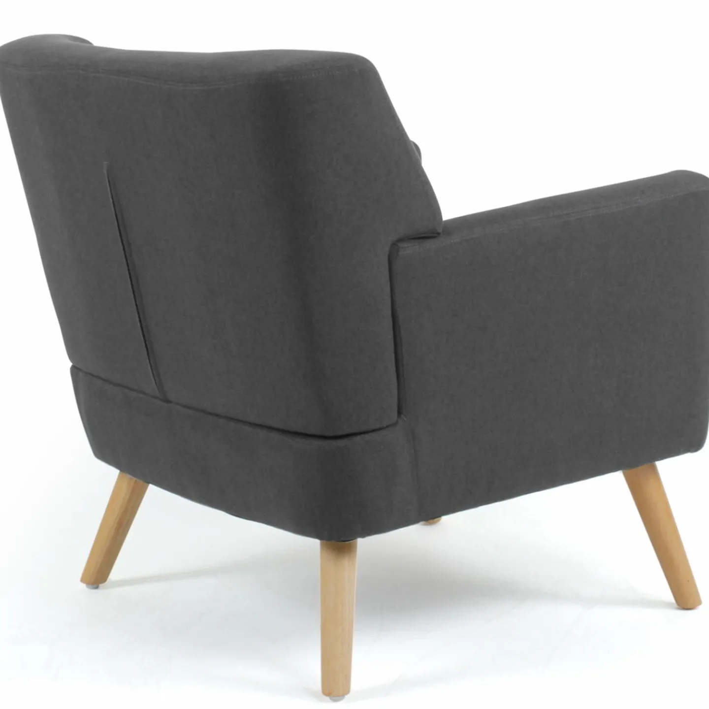 Fauteuil scandinave gris anthracite*IDMarket