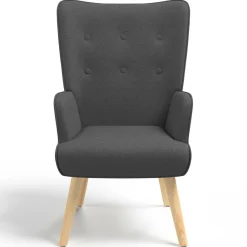 Fauteuil scandinave gris anthracite IVAR*IDMarket Online
