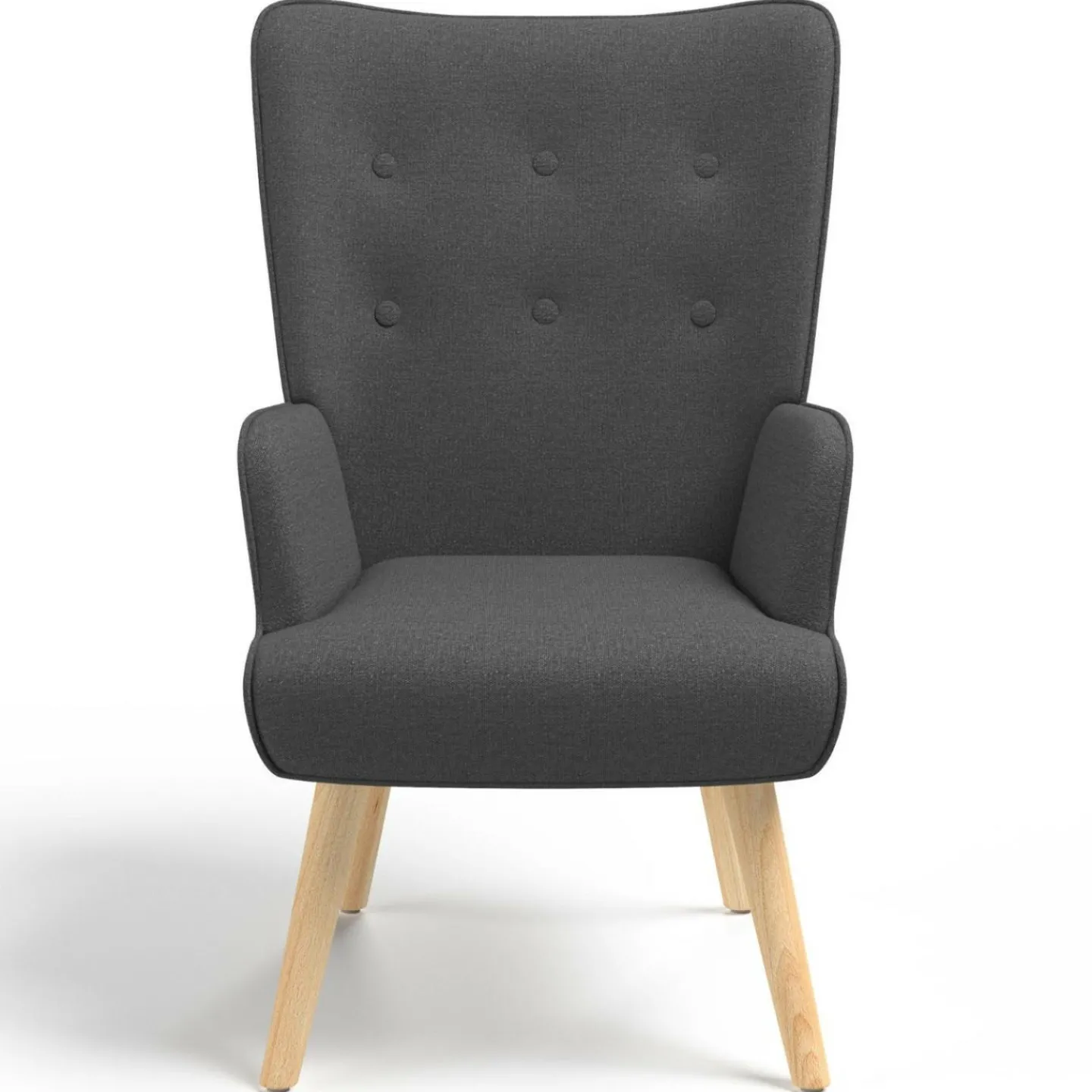 Fauteuil scandinave gris anthracite IVAR*IDMarket Online