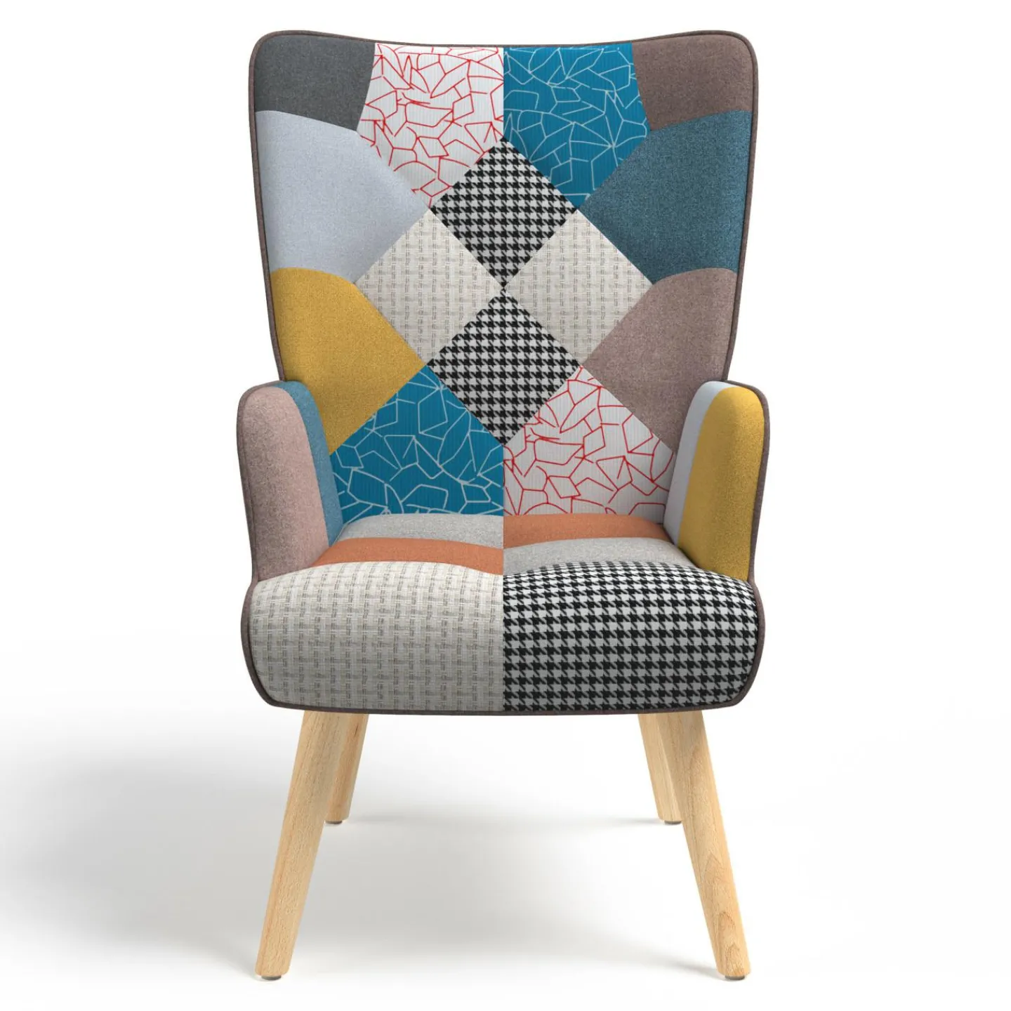Fauteuil scandinave multicolore*IDMarket Hot