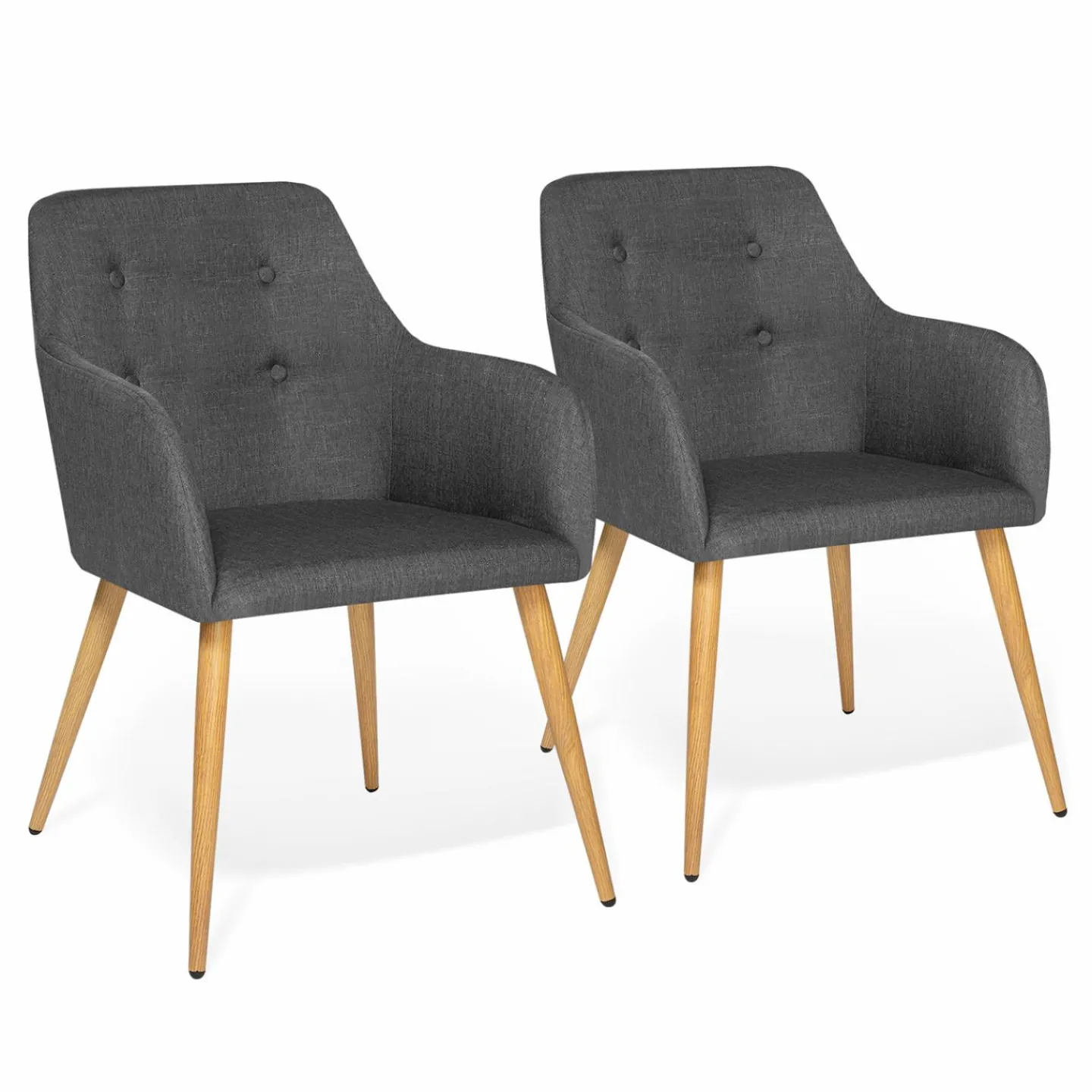 Fauteuils scandinaves gris anthracite*IDMarket Hot