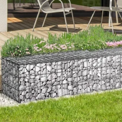 Gabions pour pierre (jardin) 100 x 30 x 30 cm : lot de 2*IDMarket Outlet
