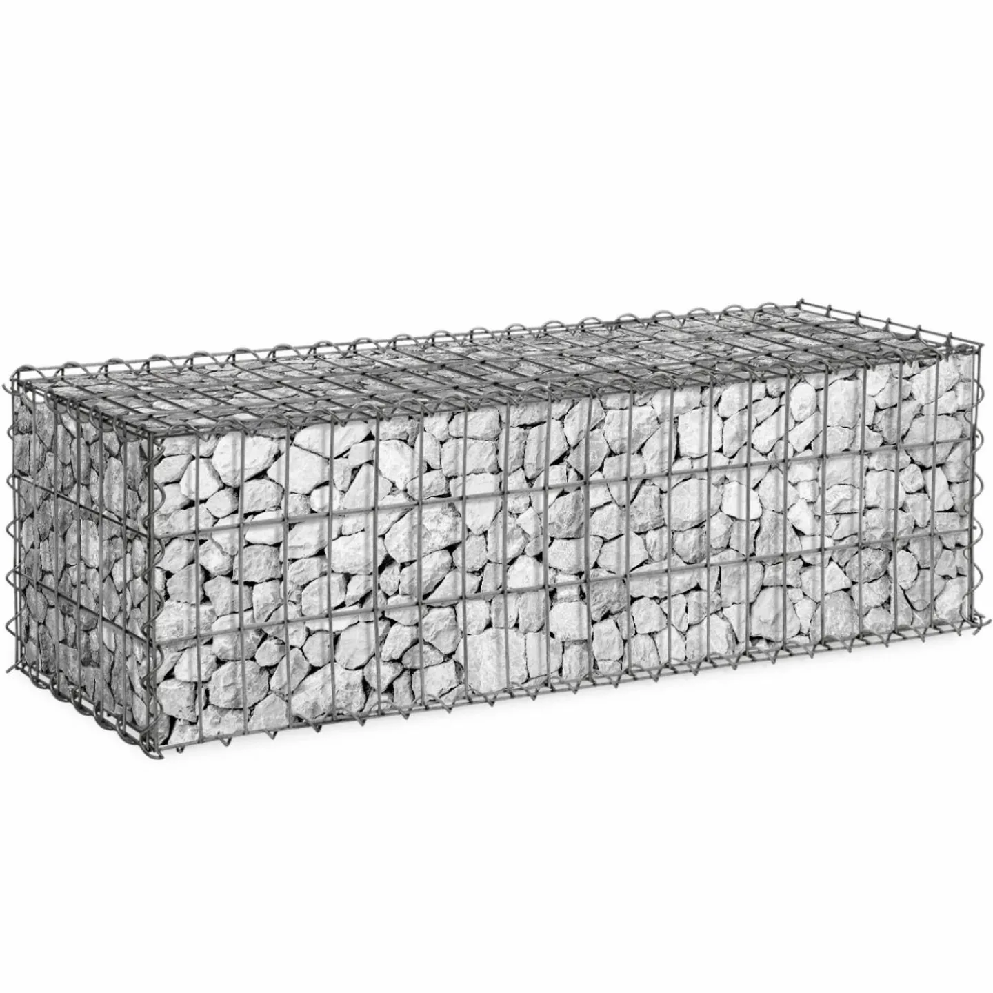 Gabions pour pierre (jardin) 100 x 30 x 30 cm : lot de 2*IDMarket Outlet
