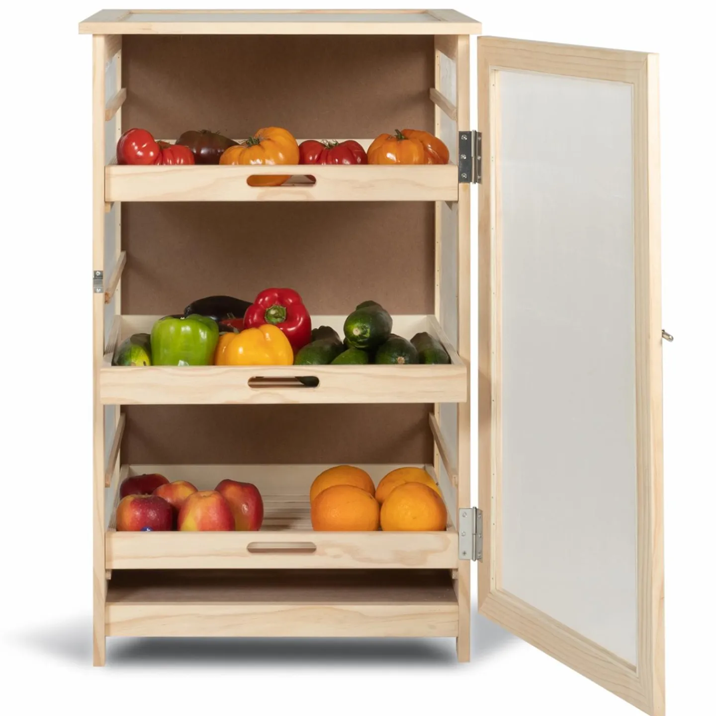 Garde-manger bois pour fruits et légumes*IDMarket Discount