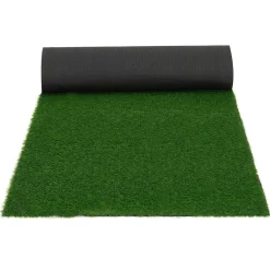 Gazon artificiel 20 mm d’épaisseur 1x10 m pour jardin/balcon*IDMarket New