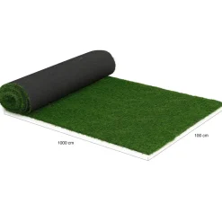 Gazon artificiel 20 mm d’épaisseur 1x10 m pour jardin/balcon*IDMarket New