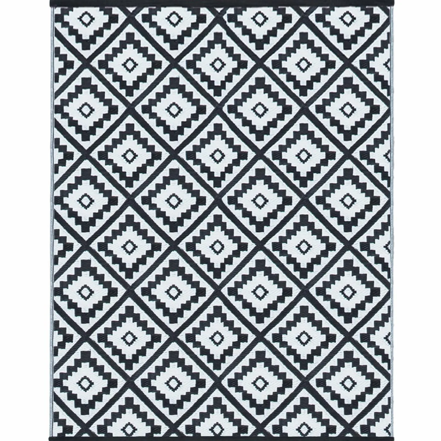 Grand tapis noir pour terrasse et extérieur*IDMarket New