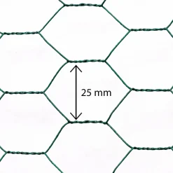 Grillage à poule vert 1x25m clôture souple jardin animaux*IDMarket Discount