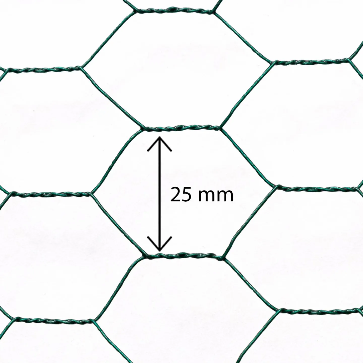 Grillage à poule vert 1x25m clôture souple jardin animaux*IDMarket Discount