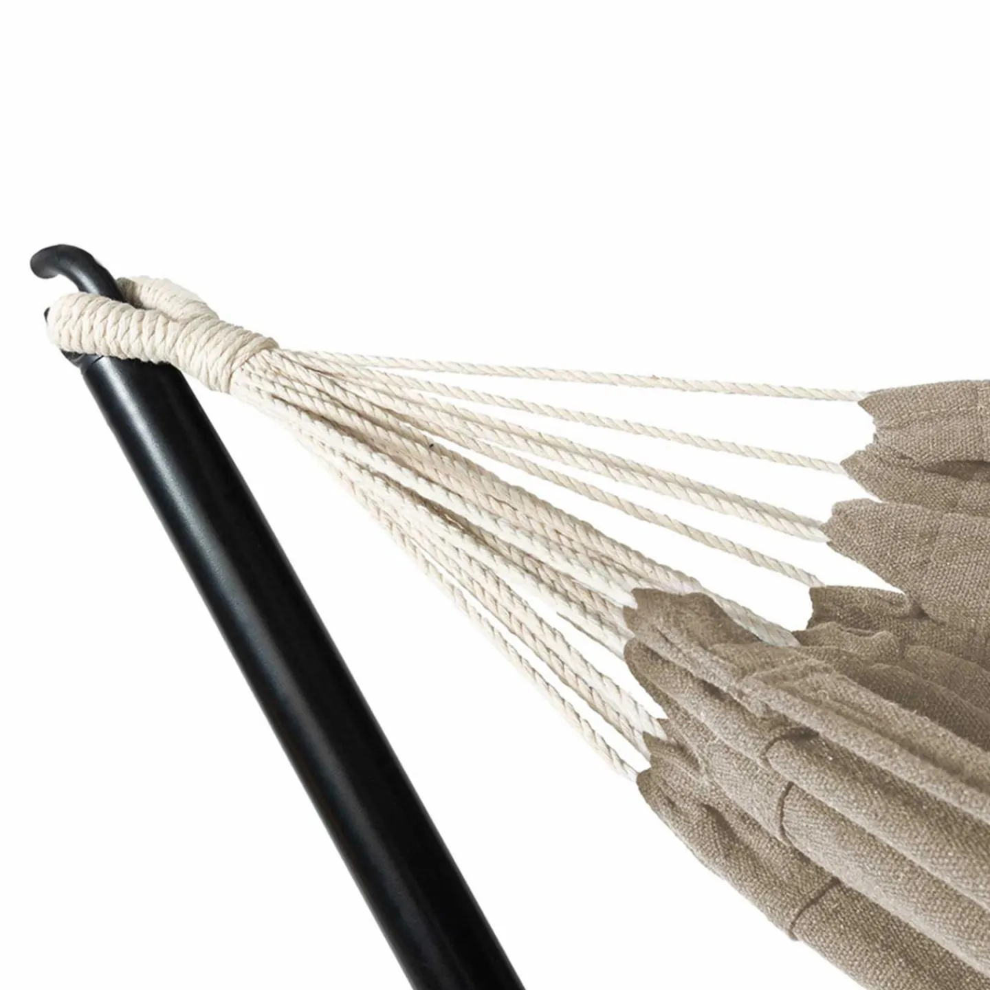 Hamac taupe avec support métal*IDMarket