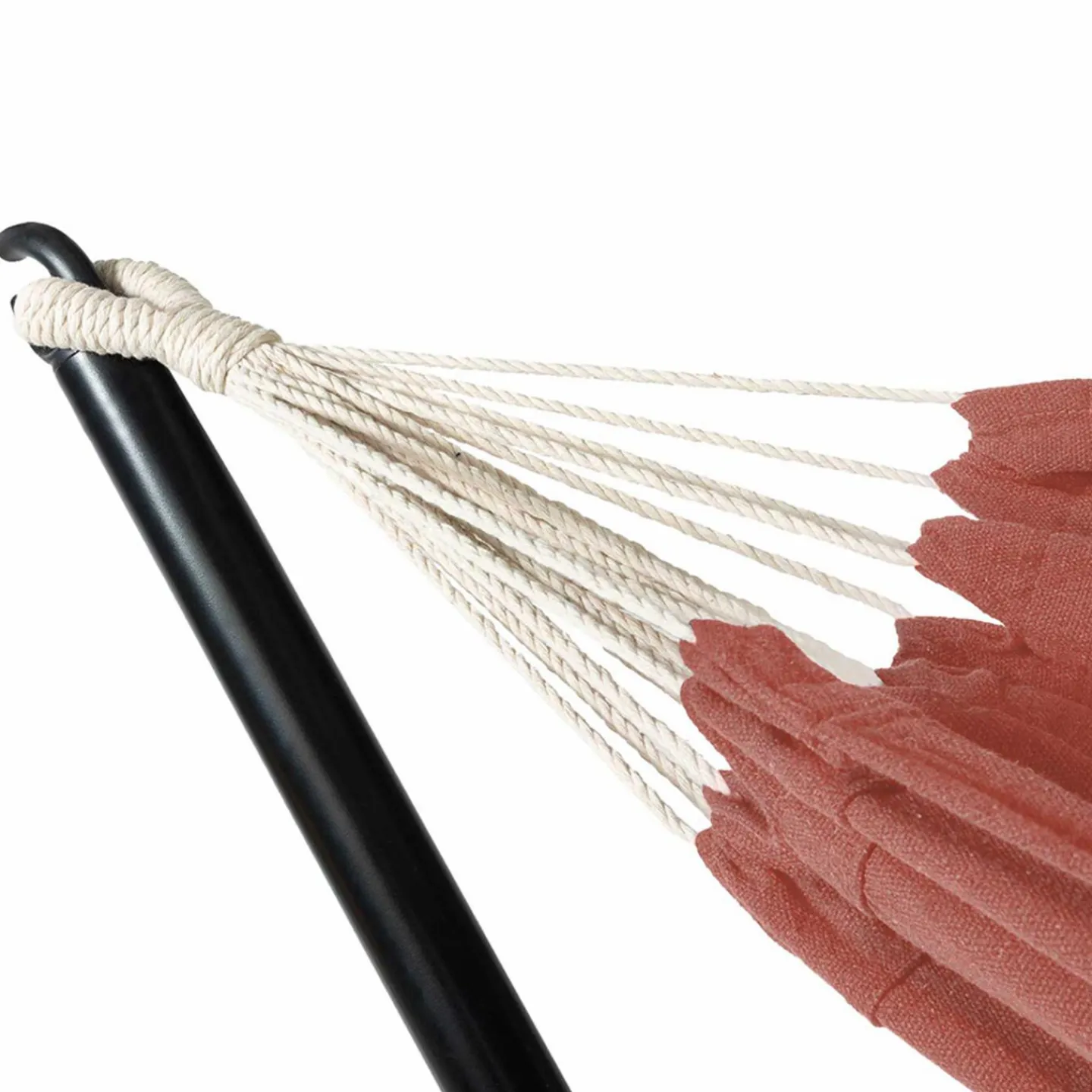 Hamac terracotta avec support métal*IDMarket Hot