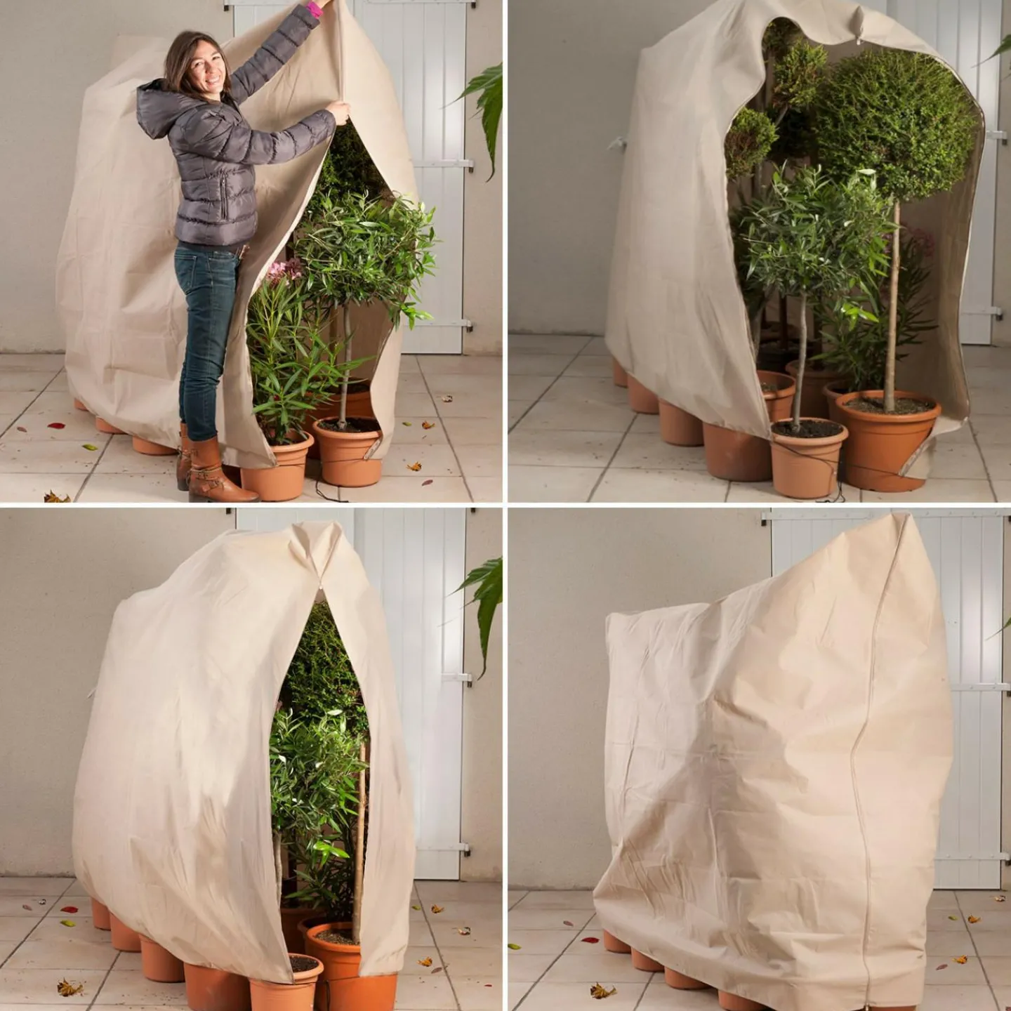 Housse d’hivernage pour arbustes 200 x 240 cm*IDMarket New