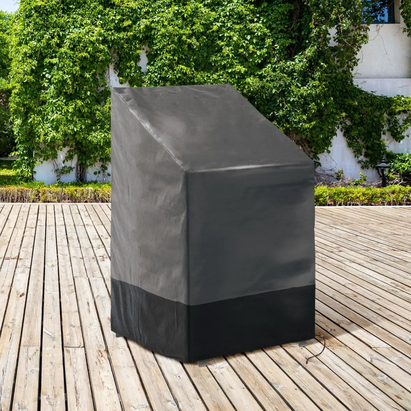 Housse protection chaise imperméable grise et noire*IDMarket Discount