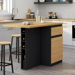 Ilot central range bouteilles 4 personnes*IDMarket