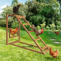 Jeux pour poules avec perchoir et balançoire*IDMarket Outlet