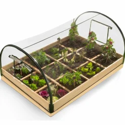 Kit complet 3 carrés potager et serre à tomates + treillis + housse*IDMarket Online