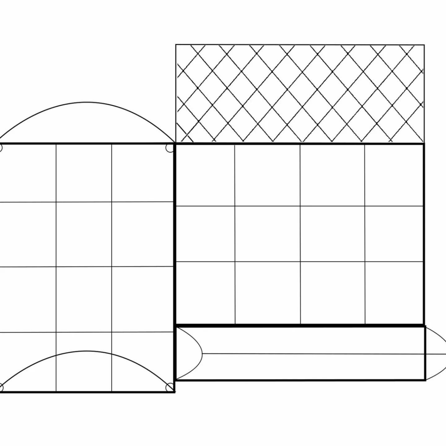 Kit complet 3 carrés potager et serre à tomates + treillis + housse*IDMarket Online