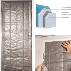 Kit isolation porte 210x85 cm*IDMarket Discount