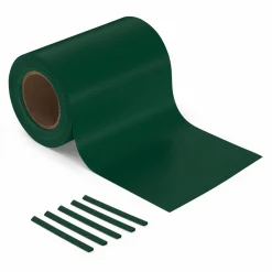 Lamelles occultantes PVC vert 35m pour grillage rigide*IDMarket