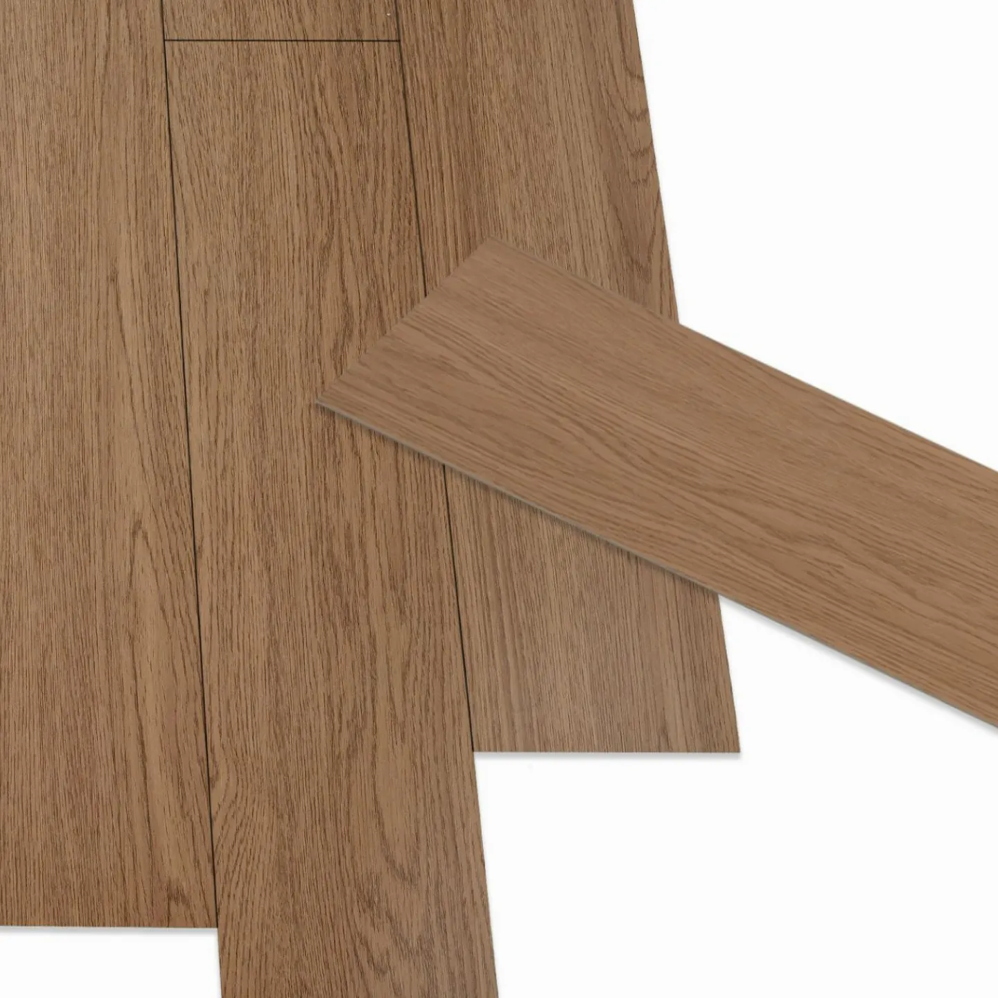 Lames PVC adhésives bois chêne foncé*IDMarket New