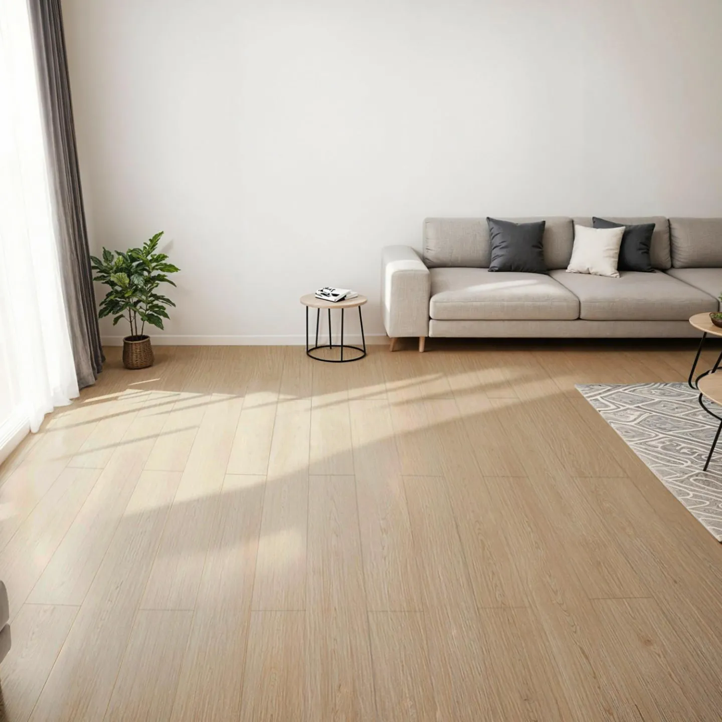 Lames PVC adhésives bois chêne clair*IDMarket Online