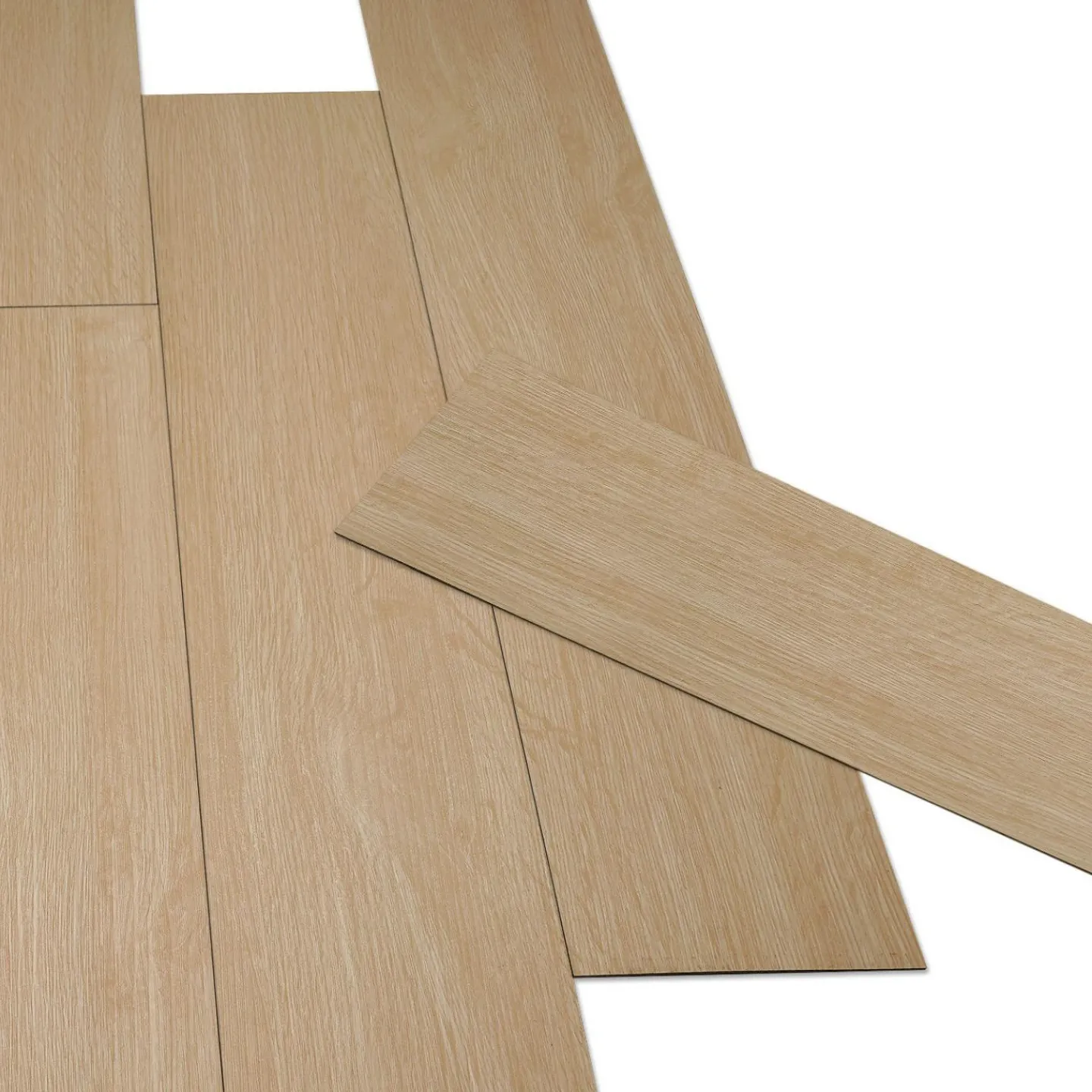 Lames PVC adhésives bois chêne clair*IDMarket Online