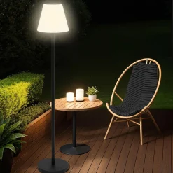 Lampadaire solaire extérieur LED multicolore*IDMarket Hot