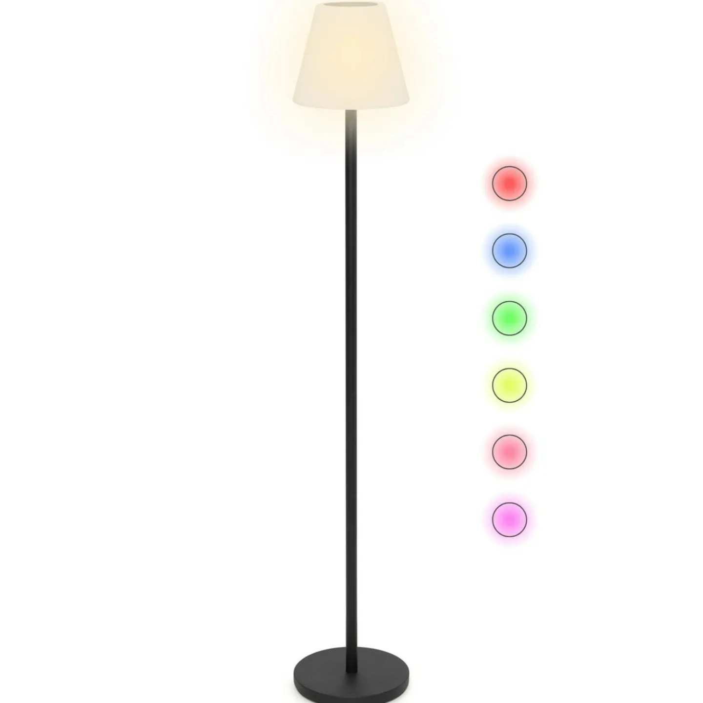 Lampadaire solaire extérieur LED multicolore*IDMarket Hot