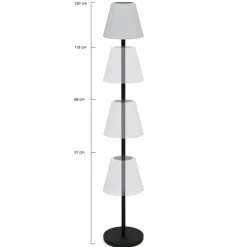 Lampadaire solaire extérieur LED multicolore*IDMarket Hot