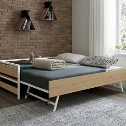 Lit banquette convertible style industriel*IDMarket