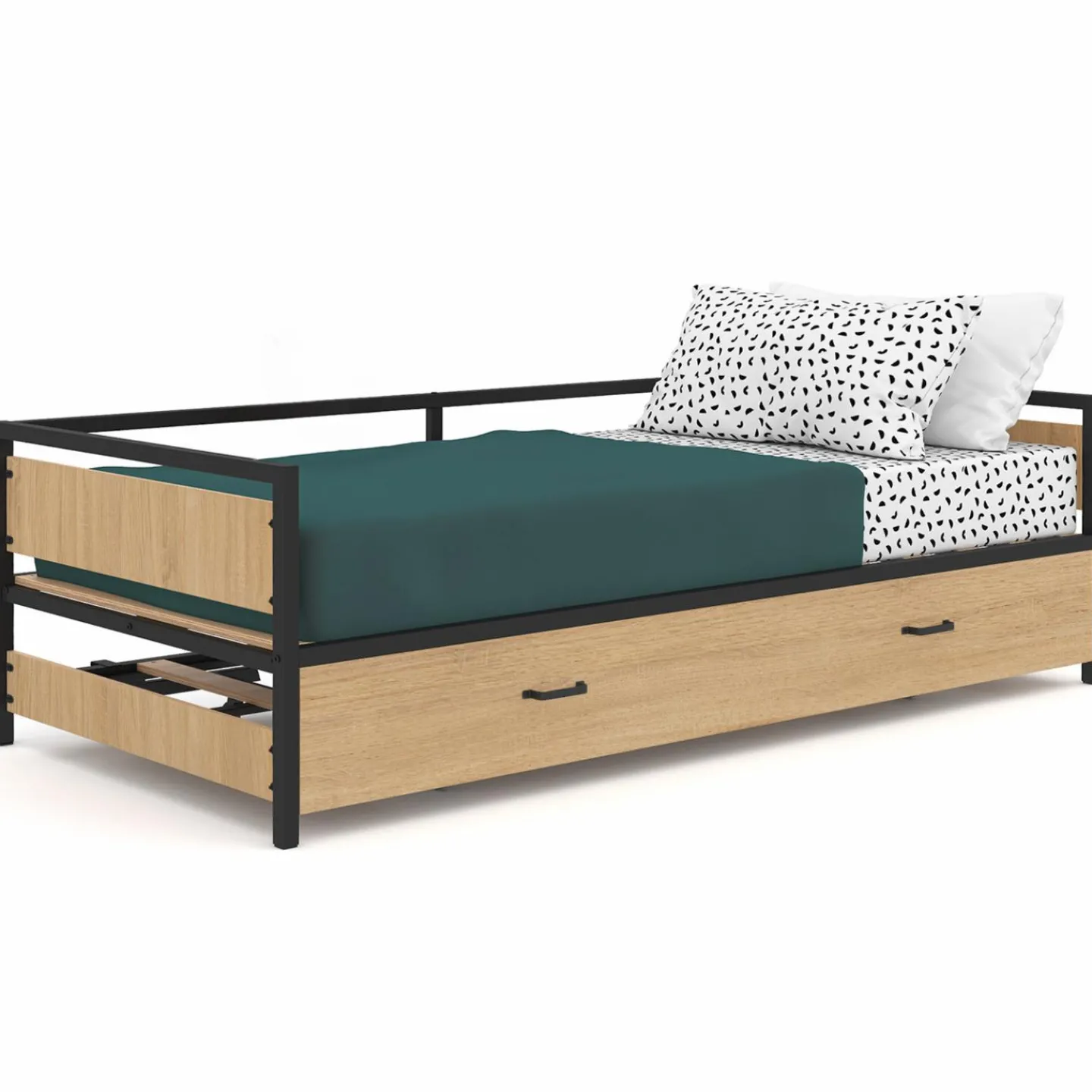 Lit banquette convertible 2 places industriel*IDMarket Discount