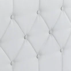 Lit coffre avec tête de lit blanc 160x200 cm*IDMarket Sale