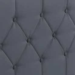 Lit coffre avec tête de lit gris 160x200 cm*IDMarket New