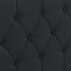 Lit coffre avec tête de lit noir 140x190 cm*IDMarket