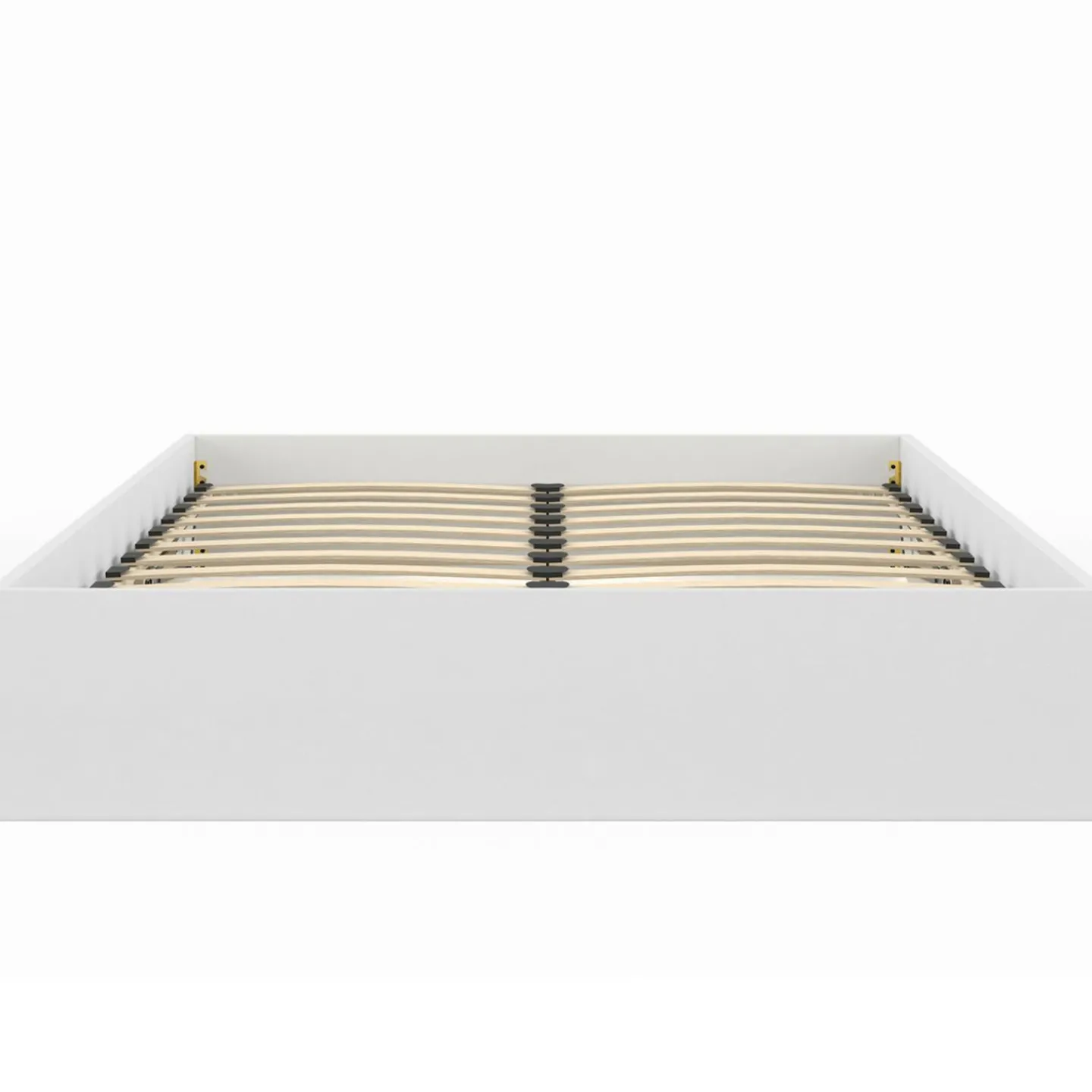 Lit coffre double avec sommier 160 x 200 cm blanc*IDMarket Outlet