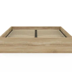 Lit coffre double SANDSIDE avec sommier 140 x 190 cm hêtre*IDMarket Hot