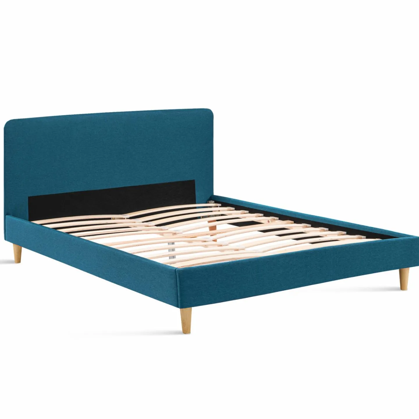 Lit double scandinave bleu canard*IDMarket Clearance
