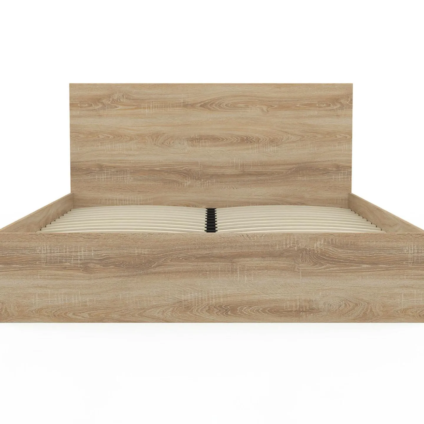 Lit double 160x200 cm avec tête de lit et sommier hêtre*IDMarket Clearance