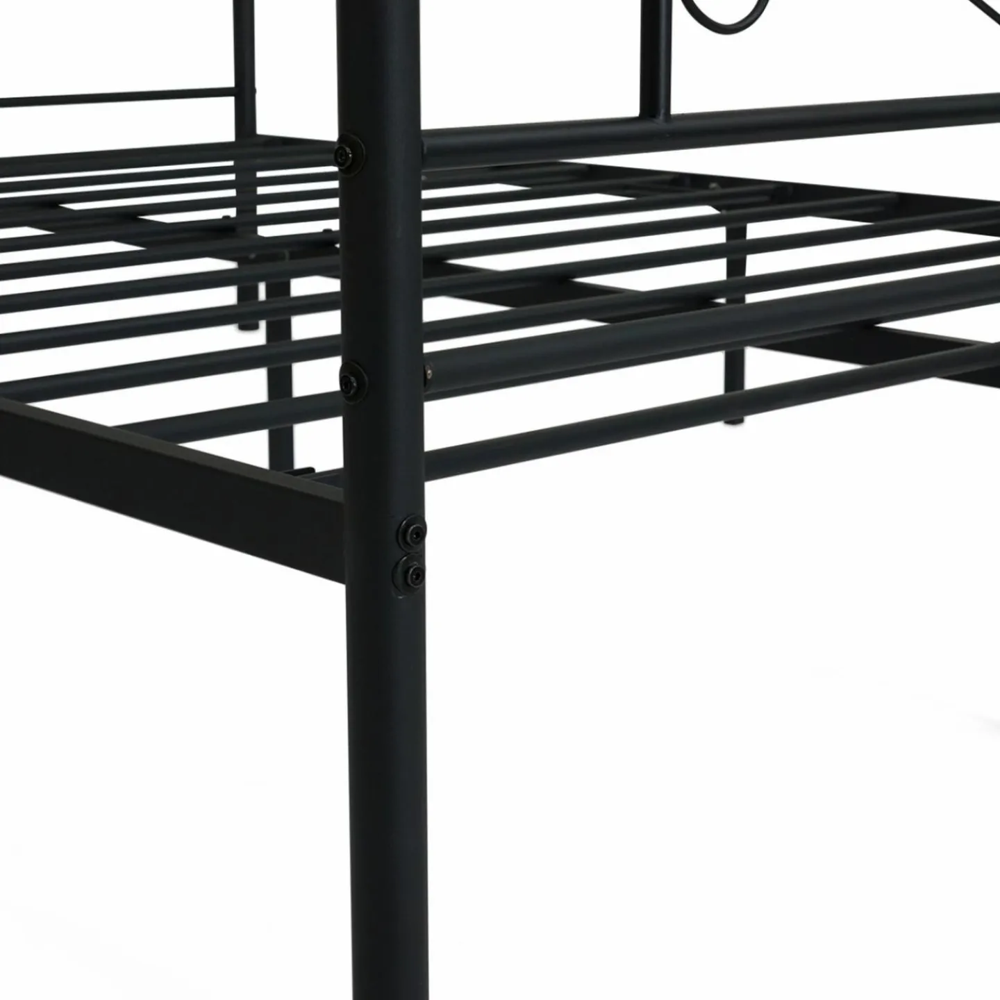 Lit en métal 140 x 190 cm avec sommier*IDMarket Sale