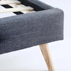 Lit style scandinave 140x190 cm gris*IDMarket Sale