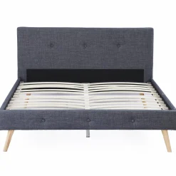 Lit style scandinave 140x190 cm gris*IDMarket Sale