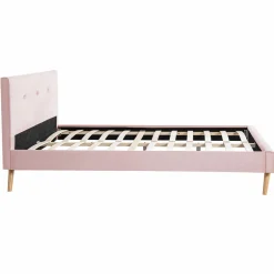 Lit style scandinave 140x190 cm rose*IDMarket Clearance
