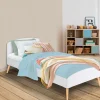Lit style scandinave 90x190 cm blanc*IDMarket Hot