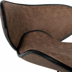 Lot 2 tabourets de bar marron réglables*IDMarket New