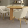 Lot chaises et fauteuils de table avec pied effet bois*IDMarket Clearance
