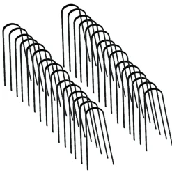 Lot de 30 agrafes pour toile de paillage 10 CM format en U*IDMarket New