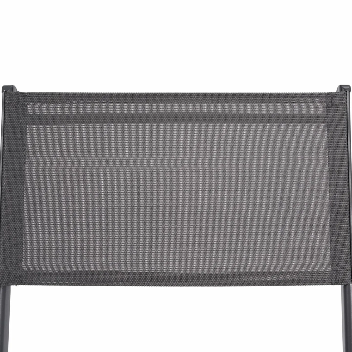 Lot de 4 chaises de jardin pliantes grises en acier et textilène*IDMarket Clearance