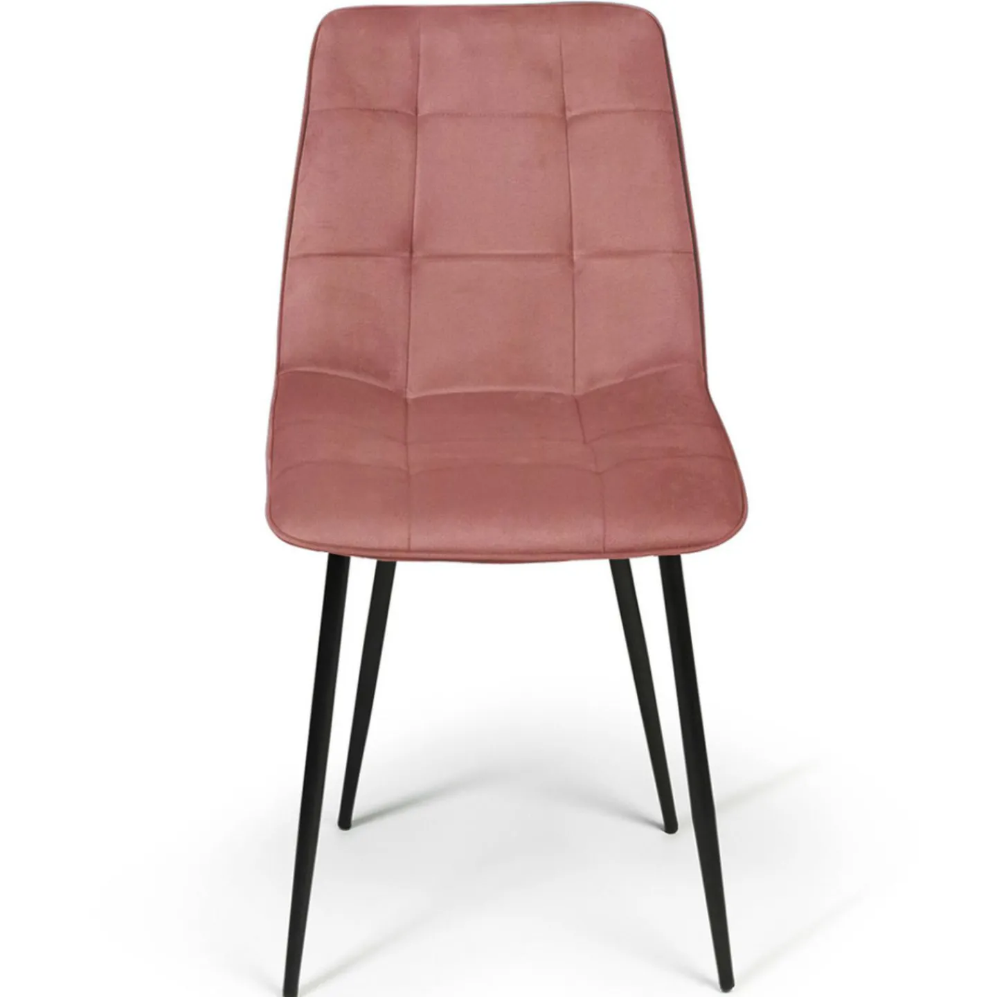 Lot de 6 chaises en velours mix color bleu x2, jaune ocre x2, rose x2*IDMarket Online