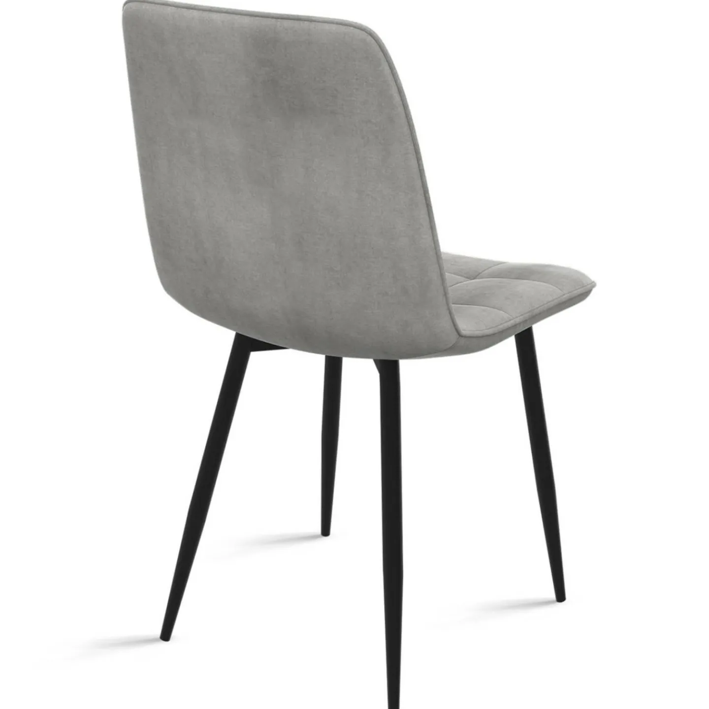 Lot de 6 chaises en velours mix vert, jaune et gris matelassées*IDMarket